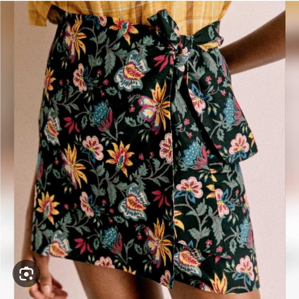Sézane Lola wrap skirt